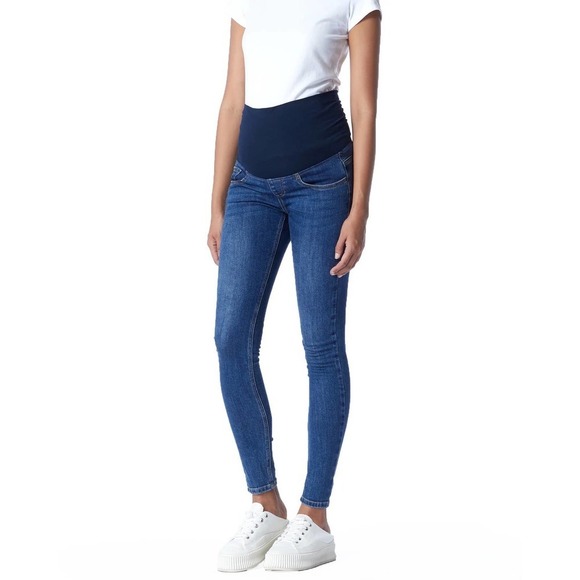 Soon Maternity Heavenly Overbelly Skinny Jeans Blue - Picture 4 of 16